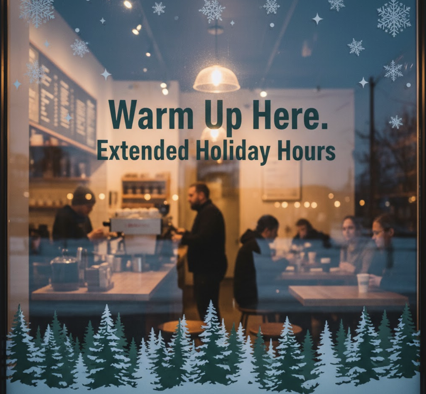 Stunning Window Displays by 3Sixty Sign Solutions in Edmonton Winter Season