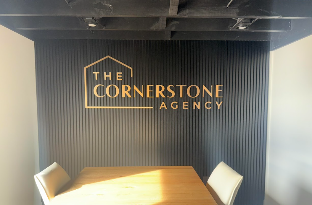 Commercial Business Signs For THE CORNERSTONE AGENCY by Baltimore Signsmiths