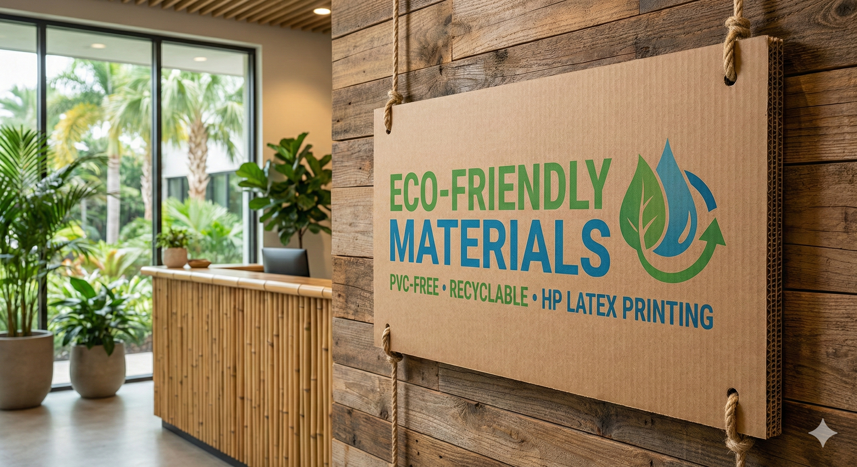 Eco Friendly Materials Cardboard Signage