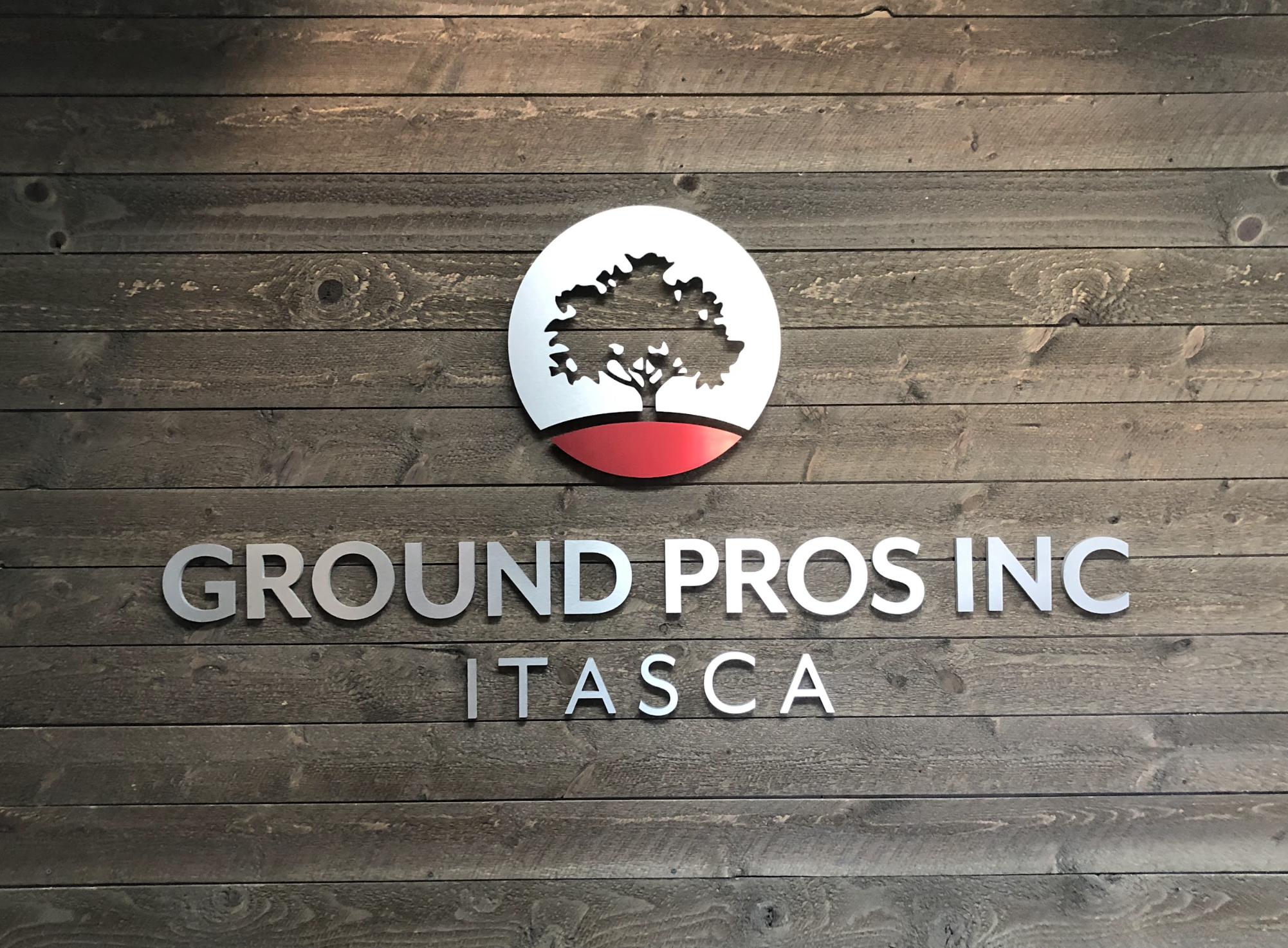Ground Pros INC Itasca Stainless Steel Lobby Sign